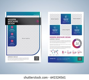 Business brochure, leaflet, annual report, cover design template. Can be use for print and publishing. vector background. 