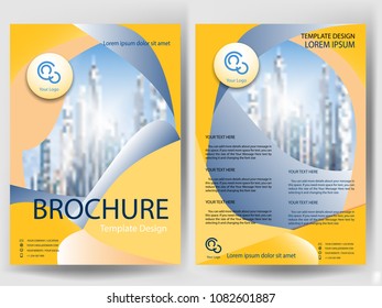 Business Brochure modern Design Template.colorful art style.for Cover business brochure,layout or flyer template, poster, magazine, annual report,presentation,Front page book cover
