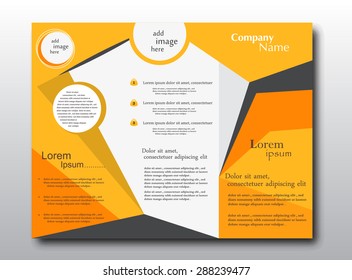 Business Brochure in Orange