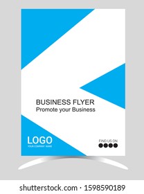 Business Brochure. Poster Flyer Design. Leaflets Template. Cover pamphlet, Book and Magazine Layout space for photo background. Annual Report Vector illustration.