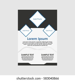 Business brochure presentation template. Annual report design template