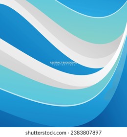 Vorlage für die Präsentation von Geschäftsbroschüren im blauen Wellenstil