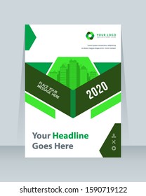 Business brochure, template a4 vector design. Leaflet, cover, corporate presentation abstract background.