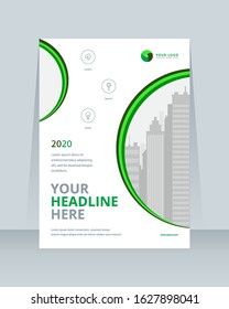 Business brochure, template a4 vector design. Leaflet, cover, corporate presentation abstract background.