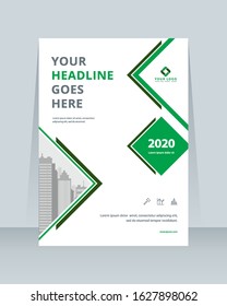 Business brochure, template a4 vector design. Leaflet, cover, corporate presentation abstract background.