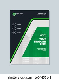 Business brochure, template a4 vector design. Leaflet, cover, corporate presentation abstract background.