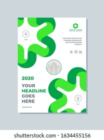 Business brochure, template a4 vector design. Leaflet, cover, corporate presentation abstract background.