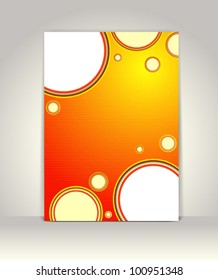 Business brochure template, abstract colorful design