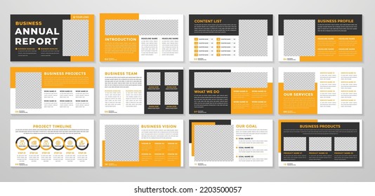 business brochure template with abstract style use for corporate presentation