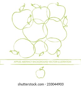 Business brochure template, apple concept, vector illustration