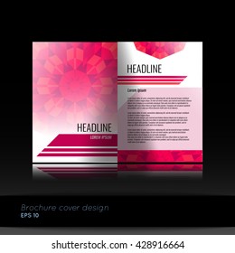 Business brochure template design. Annual report, presentation, book cover or flyer. Stock vector.