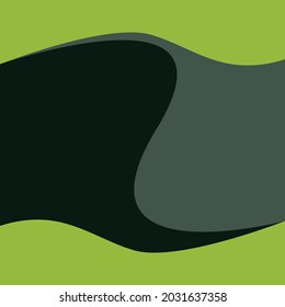 Business brochure template design green
