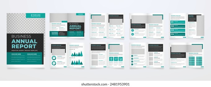 business brochure template design with minimalist and simple layout style use for company profile and business presentation