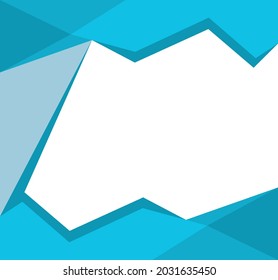 Business brochure template design sky blue