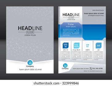 Business brochure template. Brochure template design. Vector illustration