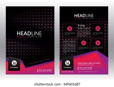 Business brochure template. Brochure template design. Vector illustration