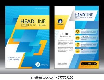 Business brochure template. Brochure template design. Vector illustration