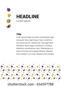 Business brochure template. Brochure template design. Vector illustration