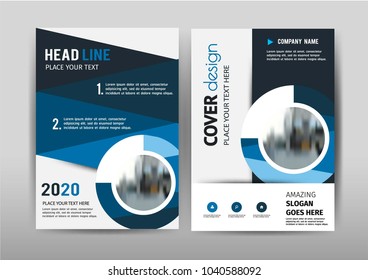 Business brochure template design.Cover layout for annual report ,presentation,leaflet and Abstract banner for advertising. A4 size vector illustration.