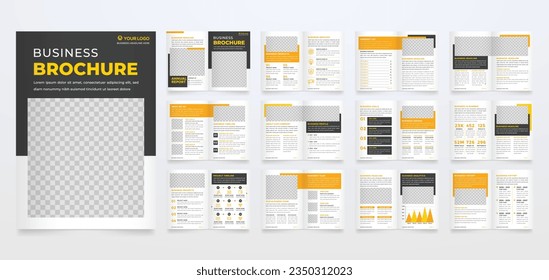 diseño de vector modificable de plantilla de folleto de negocios