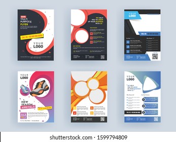 Business Brochure Template, Flyer or Annual Report Set with Space for your image.