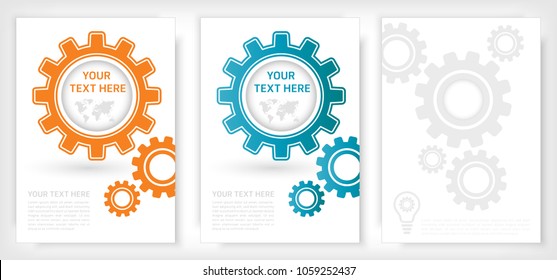 Business brochure template. Flyer design. Booklet for education, advertisement, presentation, magazine page.