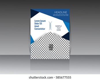 Business brochure template, Business flyer, Editable A4 poster for design, education, presentation, website, magazine page.