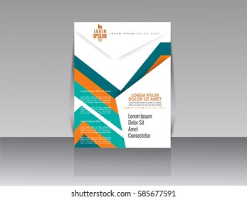 Business brochure template, Business flyer, Editable A4 poster for design, education, presentation, website, magazine page.