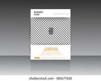Business brochure template, Business flyer, Editable A4 poster for design, education, presentation, website, magazine page.