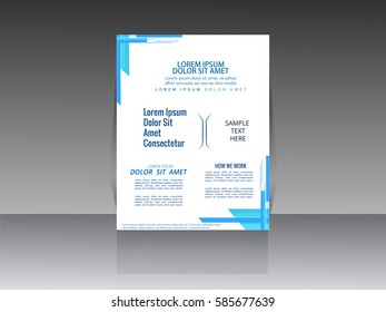 Business brochure template, Business flyer, Editable A4 poster for design, education, presentation, website, magazine page.