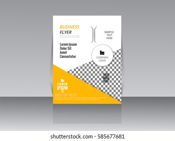 Business brochure template, Business flyer, Editable A4 poster for design, education, presentation, website, magazine page.
