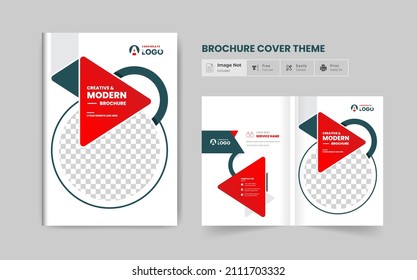 Business brochure template graphic illustration design.