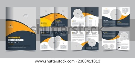 Business brochure template layout design, 12 page corporate brochure editable template layout, creative business brochure template. Brochure vector