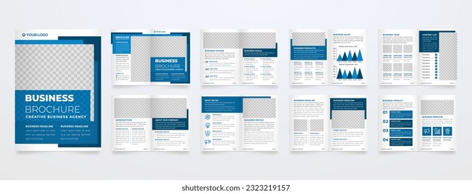 business brochure template with modern concept and minimalist layout use for annual report company profile and corporate proposal