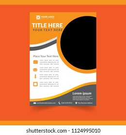 Business Brochure Template simple and Elegant, for cover, annual report and presentation.
