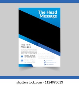 Business Brochure Template simple and Elegant, for cover, annual report and presentation.
