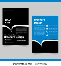 Business Brochure Template simple and Elegant, for cover, annual report and presentation.
