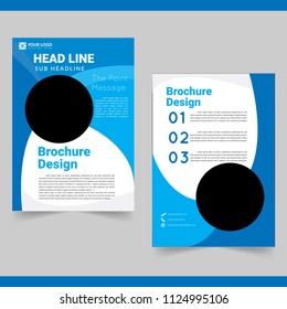 Business Brochure Template simple and Elegant, for cover, annual report and presentation.