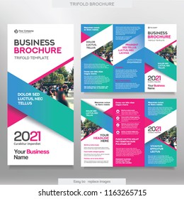 business brochure template tri fold layout stock vector royalty brocher template