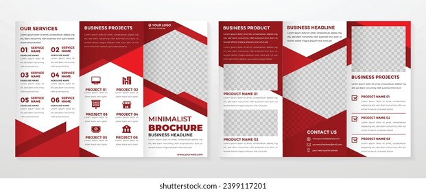 business brochure template vector design with minimalist and modern style