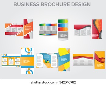 Business Brochure Template. vector set