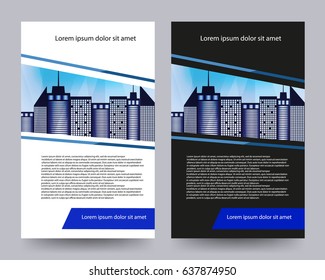 Business brochure template. Vector stock.
