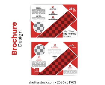 business brochure trifold or bifold and professional medical flyer