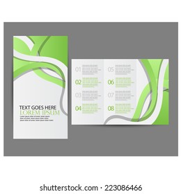 Business Brochure Tri-fold design. vector