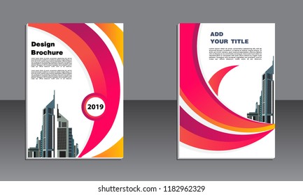 Business brochure vector design. book cover maker. Flayer template