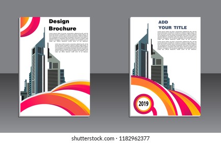 Business brochure vector design. book cover maker. Flayer template