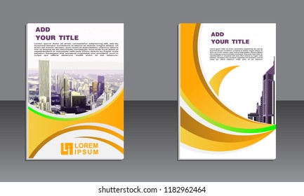 Business brochure vector design. book cover maker. Flayer template