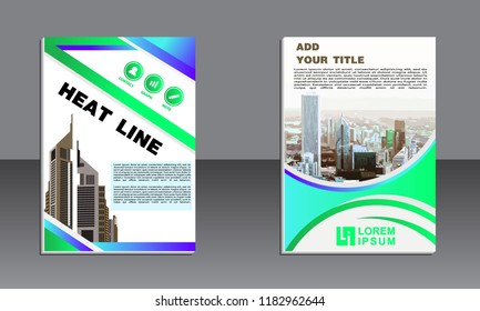 Business brochure vector design. book cover maker. Flayer template