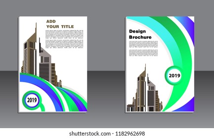 Business brochure vector design. book cover maker. Flayer template