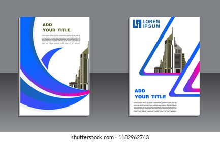 Business brochure vector design. book cover maker. Flayer template